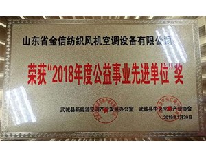 山东金信集团获2018年度“项目投资先进单位”“公益事业先进单位”等荣誉称号